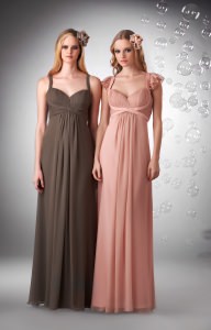 bari lunghi crinkle vestiti bridesmaids