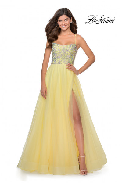 yellow banquet dresses