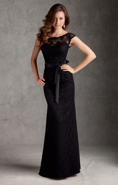 bridesmaid dresses black satin